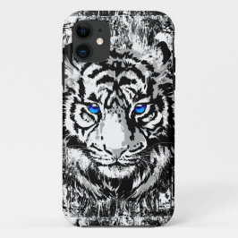 Sibirienweißer Tiger Kopf - Tiger Blue Case-Mate iPhone Hülle