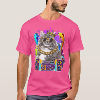 Sibirische Cat Hip Hop 90S Rap Music T-Shirt