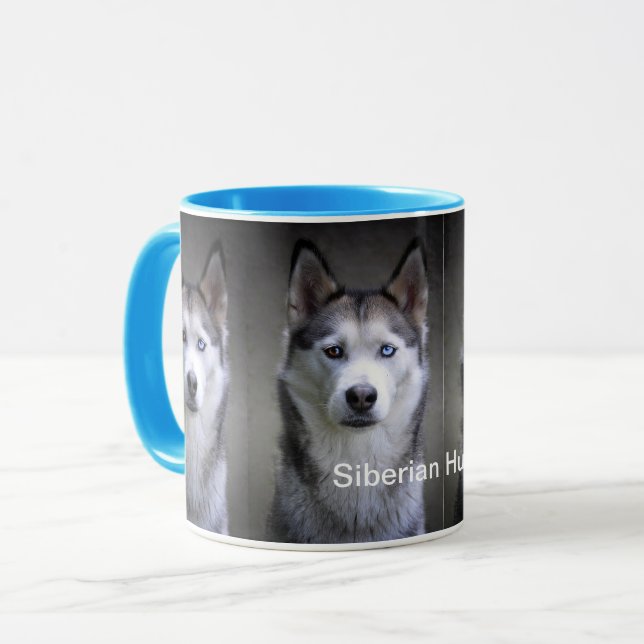 Sibirische Husky-Combo-Tasse Tasse (Vorderseite Links)