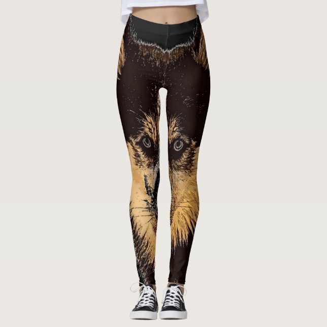 Sibirische Husky-Leggings Leggings (Vorderseite)