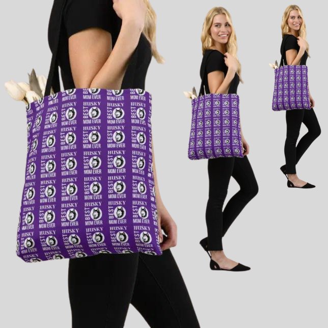 Sibirische Husky-Mama , Hunde-Mama, Hunde-Liebhabe Tasche (Von Creator hochgeladen)