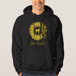 Sibirische Husky-Mama Sonnenblume Sibirischer Husk Hoodie
