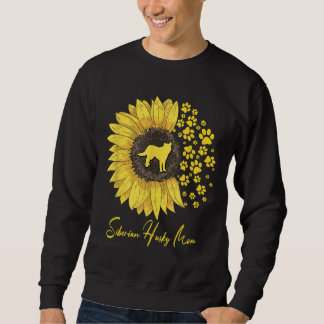 Sibirische Husky-Mama Sonnenblume Sibirischer Husk Sweatshirt