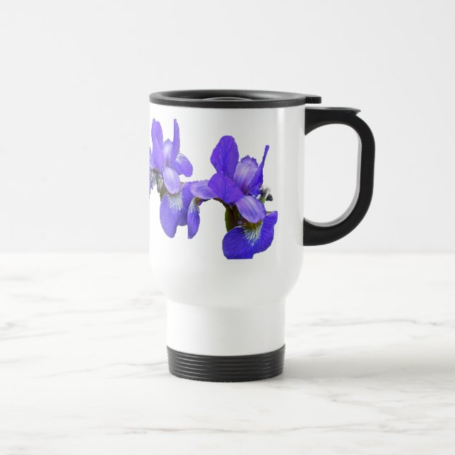 sibirische Iris-Koordinationselemente Reisebecher (Rechts)