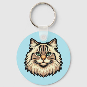 Sibirische Katze Schlüsselanhänger