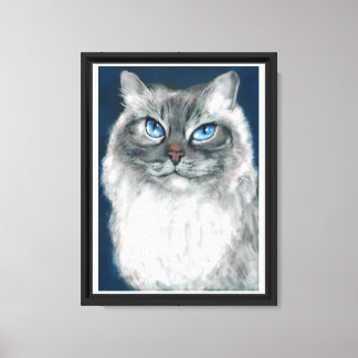 Sibirische Katzenleinwand Leinwanddruck