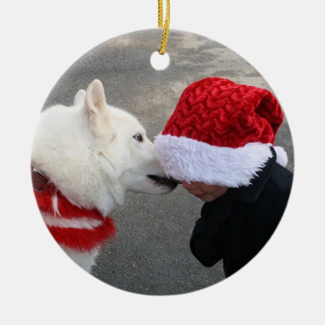 Sibirische Liebe Keramikornament (Vorne)