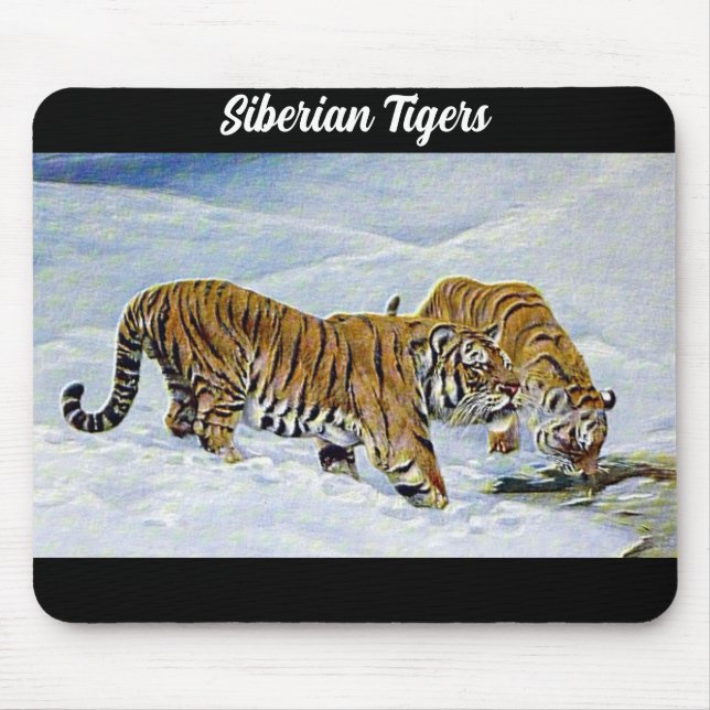 "Sibirische Tiger" Mousepad (Vorne)