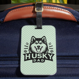 Sibirischer Geist: Die Vaterschaft als Husky-Vater Gepäckanhänger