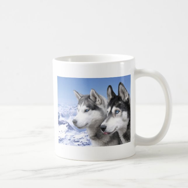 Sibirischer Huskies Kaffeetasse (Rechts)