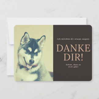 Sibirischer Husky Dankeskarte