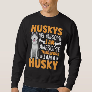 Sibirischer Husky-Dog-Bekleidung für Husky-Besitze Sweatshirt