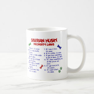 SIBIRISCHER HUSKY Eigentums-Gesetze 2 Kaffeetasse