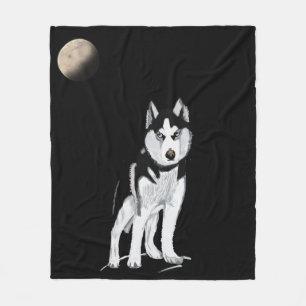 Sibirischer Husky Fleecedecke