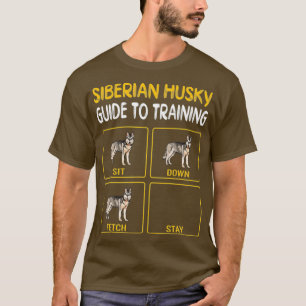 Sibirischer Husky-Führer zum Training von Gehorsa T-Shirt