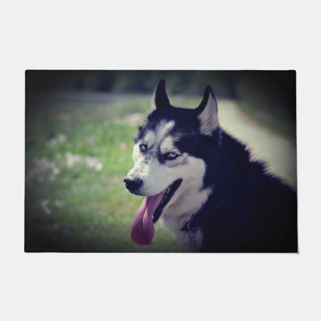 Sibirischer Husky Fußmatte (Vorderseite)