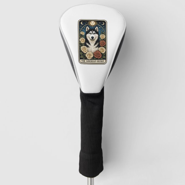 Sibirischer Husky Golf Headcover (Vorderseite)