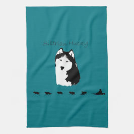 Sibirischer Husky Handtuch
