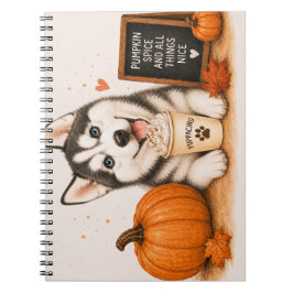 Sibirischer Husky Herbst Notizblock