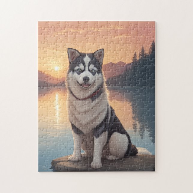 Sibirischer Husky Hund   (Vertikal)