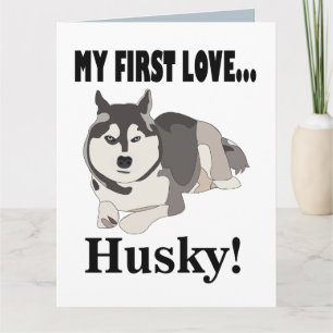 Sibirischer Husky Hund Karte