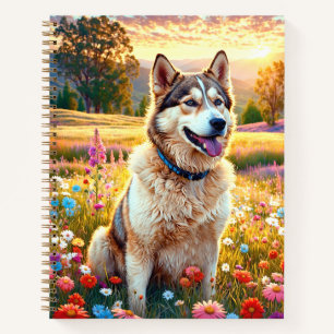 Sibirischer Husky Hund   Notizbuch