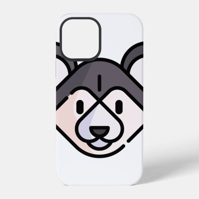 Sibirischer Husky iPhone 12 Hülle (Rückseite)