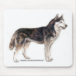 Sibirischer Husky! Mousepad