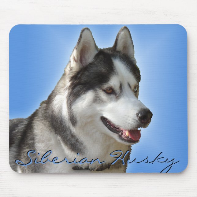 Sibirischer Husky Mousepad (Vorne)