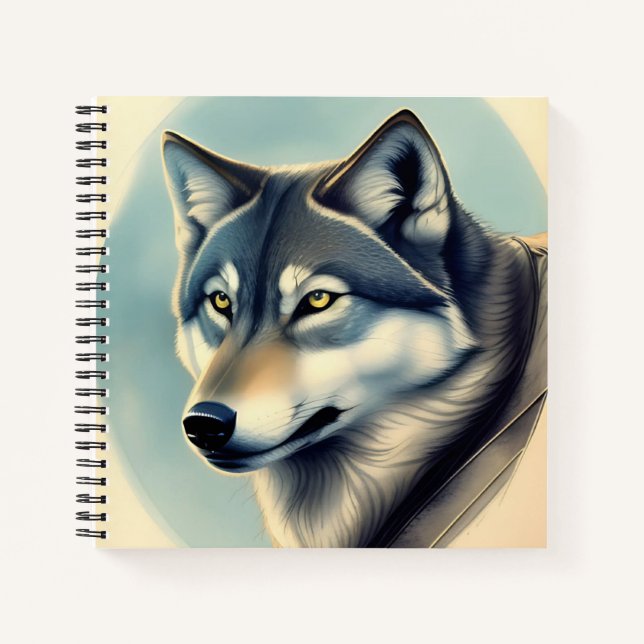 Sibirischer Husky Notizbuch (Vorderseite)