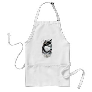 Sibirischer Husky (schwarz) Vater 2 Schürze