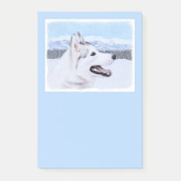 Sibirischer Husky (Silber und Weiß) Malerei