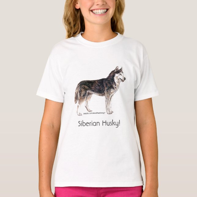 Sibirischer Husky! T-Shirt (Vorderseite)
