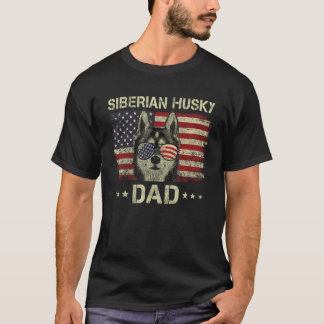 Sibirischer Husky-Vater-Hund liebt die amerikanisc T-Shirt
