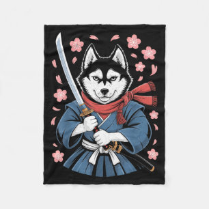 Sibirischer Husky-Vater Süße japanische Anime-Sach Fleecedecke