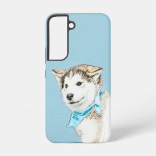 Sibirischer Husky-Welpen-Malerei - Originale Hunde Samsung Galaxy Hülle