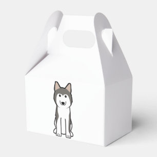 Sibirischer Schlittenhund-HundeCartoon Geschenkschachtel