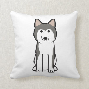 Sibirischer Schlittenhund-HundeCartoon Kissen