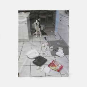 Sibirischer Schlittenhund-kundenspezifische Fleecedecke