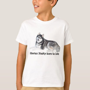 Sibirischer Schlittenhund-schöner UnisexkinderT - T-Shirt