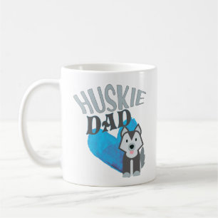 Sibirischer Schlittenhund-Vater-niedliches Kaffeetasse
