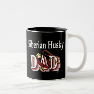 Sibirischer Schlittenhund-Vater-Tasse Zweifarbige Tasse