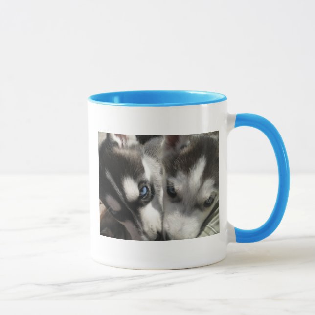 Sibirischer Schlittenhund-Welpen-Tasse Tasse (Rechts)