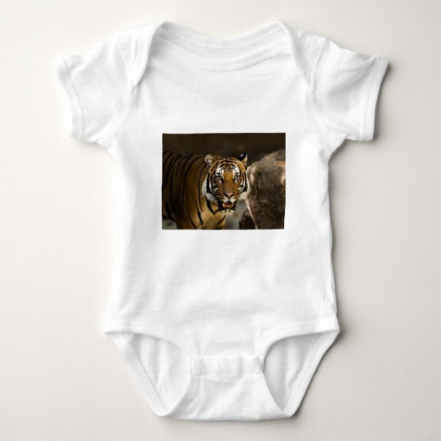Sibirischer Tiger Baby Strampler (Vorderseite)