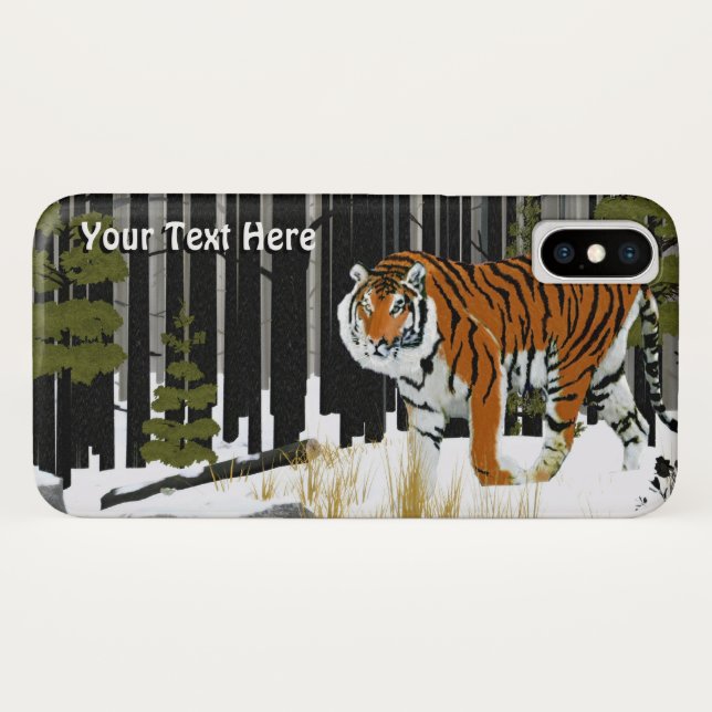Sibirischer Tiger Case-Mate iPhone Hülle (Rückseite (Horizontal))