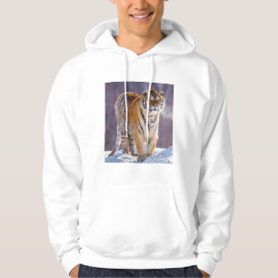 Sibirischer Tiger im Schnee, China Hoodie