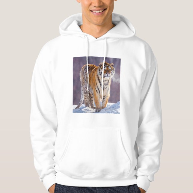 Sibirischer Tiger im Schnee, China Hoodie (Vorderseite)