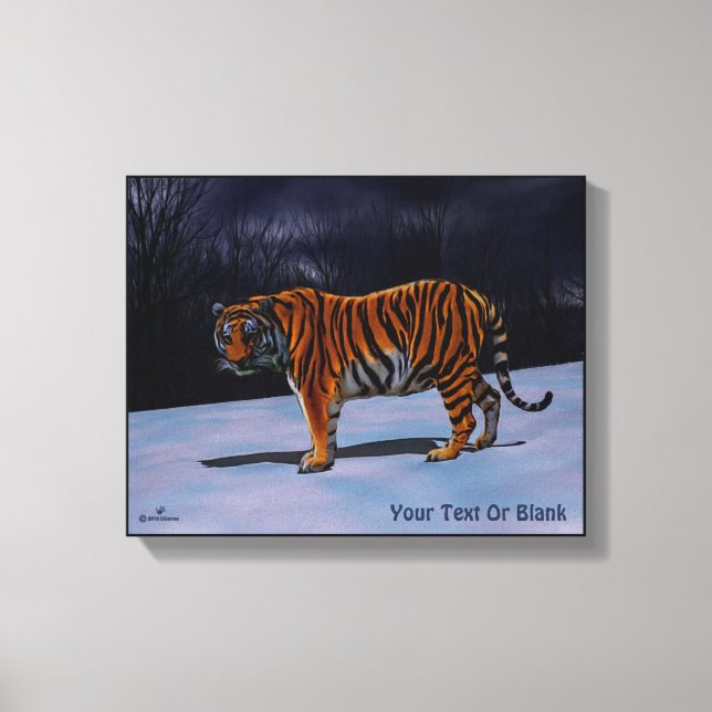 Sibirischer Tiger Leinwanddruck (Vorderseite)