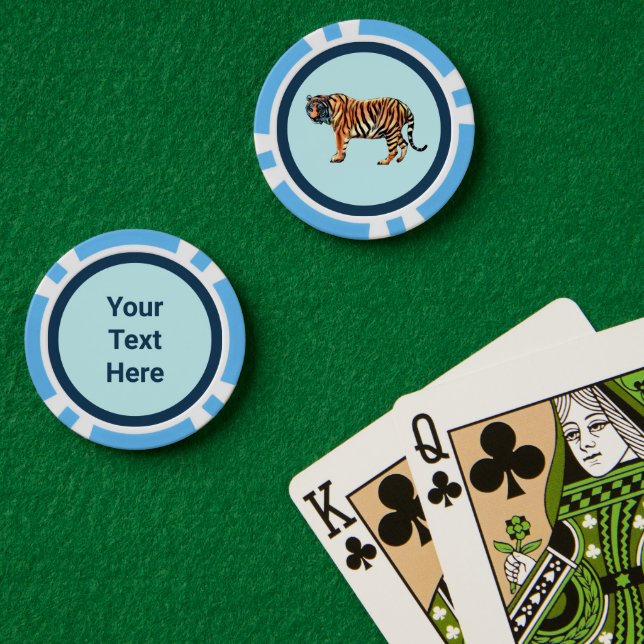 Sibirischer Tiger Pokerchips (Pokertisch (doppelt))