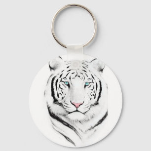 Sibirischer weißer Tiger Schlüsselanhänger